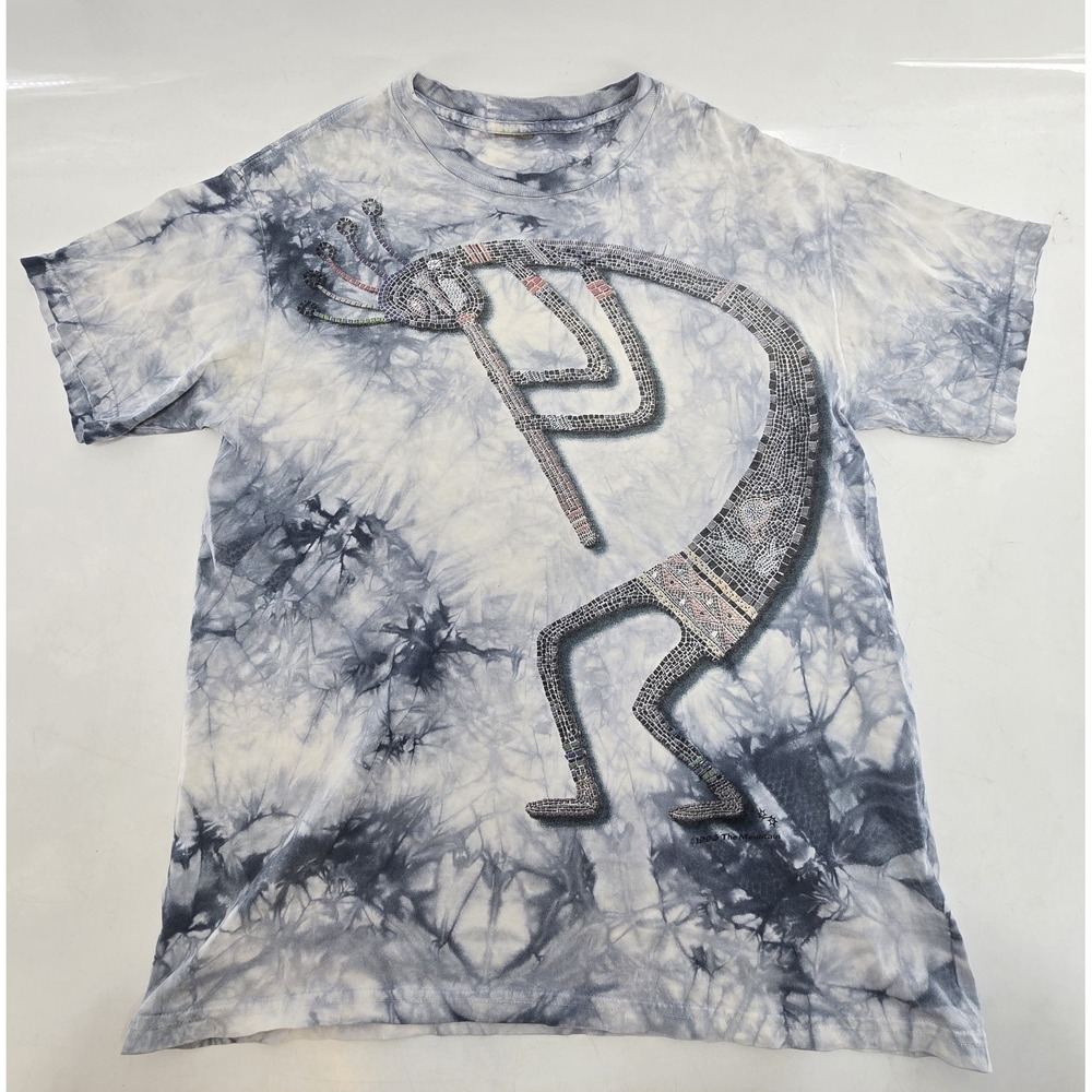 Vtg The Mountain Kokopelli 1996 Shirt Cut Collar Size L/XL‎ — 22" Pit & 27" Long